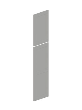 24-in x 79-in Shaker Tall Decorative End Panel, Light Grey