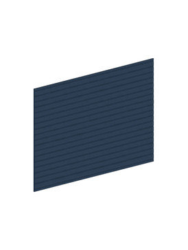 96-in x 42-in Beaded Island Back Skin Panel, Navy Blue