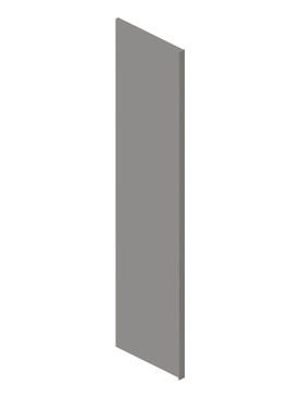 24-in x 84-in Refrigerator Return Panel, Light Grey