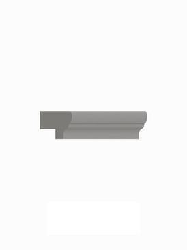 96-in Light Rail Molding, Light Grey