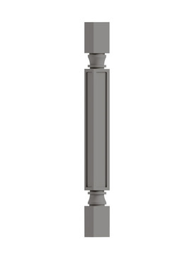 3-in x 3-in x 35-in Square Decorative Leg, Light Grey
