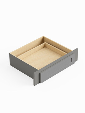 30-in x 21-in x 7-in Ready To Assemble Shaker Desk Knee Drawer, Light Grey
