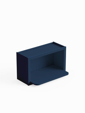 30-in x 12-in x 18-in Ready To Assemble Microwave Wall Cabinet, Navy Blue