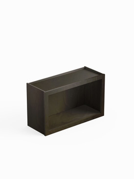 30-in x 12-in x 18-in Ready To Assemble Open Wall Cabinet, Smokey Grey