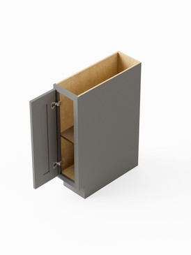 9-in x 24-in x 35-in Ready To Assemble Shaker Tray Base Cabinet, Light Grey