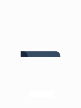 96-in Shoe Molding, Navy Blue
