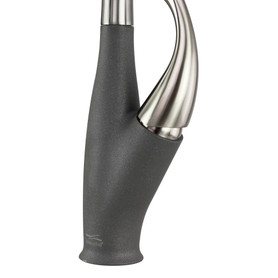 Pull Out Kitchen Faucet with Single Handle, Luxe Stainless/Gray