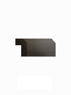 96-in Angled Light Rail Molding, Smokey Grey