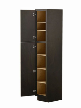 15-in x 21-in x 84-in Ready to Assemble Slim Shaker Vanity Linen Cabinet, Smokey Grey, L158421-RTA-FR02-SG