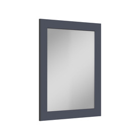 24-in x 34-in Shaker Framed Vanity Mirror, Navy Blue