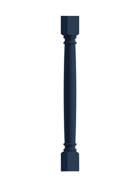 3-in x 3-in x 35-in Classic Decorative Leg, Navy Blue