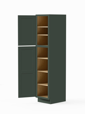 18-in x 24-in x 84-in Ready To Assemble Shaker Two Door Tall Utility Cabinet, Green