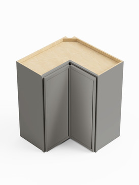 24-in x 12-in x 42-in Ready To Assemble Slim Shaker Easy Reach Wall Cabinet, Light Grey