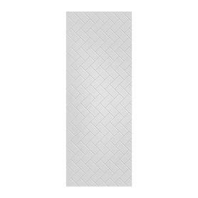 Prodigy 36-in x 96-in Glue to Wall Wall Panel, White (Textured Herringbone Pattern)
