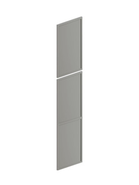 24-in x 85-in Slim Shaker Tall Decorative End Panel, Light Grey