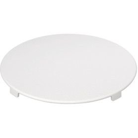 Round Colorline Drain Cover in Polar White