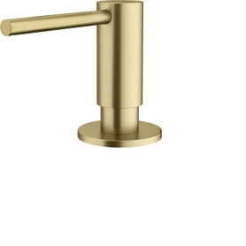 Atlas Series Single Hole Top Refill Soap Dispenser, Gold in Gold