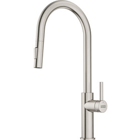Maris Lario 19-In Single Handle Pull-Down Dual-Spray Kitchen Faucet in Satin Nickel