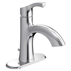 Ash Chrome one-handle low arc bathroom faucet