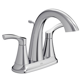 Ash Chrome two-handle high arc bathroom faucet