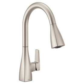 Slate Chrome one-handle high arc 1.0 GPM pulldown kitchen faucet