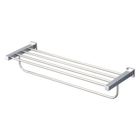 Toto(R) L Series Square Towel Shelf With Hanging Bar, Polished Chrome