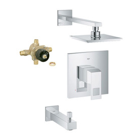 Grohe K35027-35015R-000 Eurocube Bathtub And Shower Faucet With Rough-In