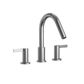 Toto(R) Gf Two Lever Handle Deck-Mount Roman Tub Filler Trim, Polished Chrome