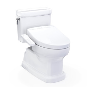 Toto(R) Washlet(R)+ Eco Guinevere(R) Elongated 1.28 Gpf Universal Height Toilet With S2 Bidet Seat, Cotton White