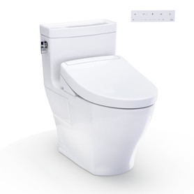 Toto(R) Washlet+(R) Legato One-Piece Elongated 1.28 Gpf Toilet And Washlet S5 Bidet Seat, Cotton White