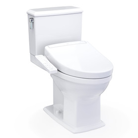 Toto(R) Washlet(R)+ Connelly(R) Two-Piece Elongated Dual Flush 1.28 And 0.9 Gpf Toilet And Washlet S2 Bidet Seat, Cotton White