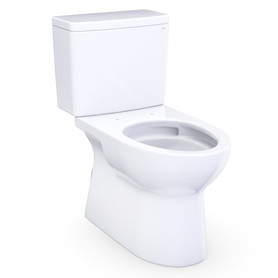 Toto(R) Glaston(Tm) 1G(R) Two-Piece Elongated 1.0 Gpf Universal Height Toilet With Right-Hand Trip Lever And Cefiontect(R), Cotton White