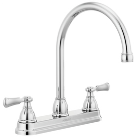 Peerless Elmhurst(R): Two-Handle Kitchen Faucet with Twist Aerator