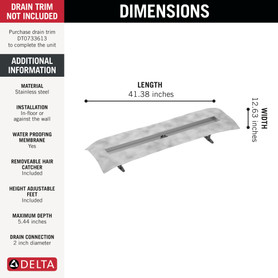 Delta Other: 36" Linear Shower Drain Rough