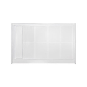 FL4832L-31 FL-Series Linear 48-in x 32-in Rectangular Alcove Shower Base with Left Hand Drain in White