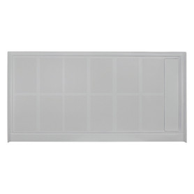Transolid Linear 60" x 34" Single Threshold Right Hand Concealed End Drain Shower Base In Grey