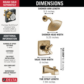 Delta Ashlyn(R): Monitor(R) 17 Series Tub and Shower Trim