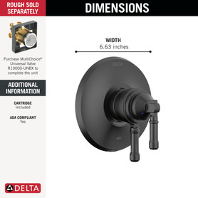 Delta Broderick(R): 17 Series Valve Only Trim
