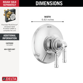Delta Broderick(R): 17 Series Valve Only Trim