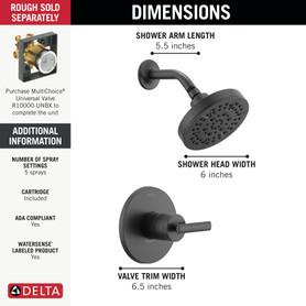 Delta Altado(TM): Monitor 14 Series Shower Trim