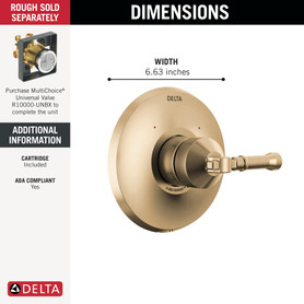 Delta Broderick(R): 14 Series Valve Only Trim