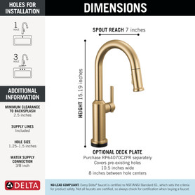 Delta Cordova(TM): Touch2O(R) Bar / Prep Faucet with Touchless Technology