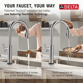 Delta Altado(TM): Touch2O(R) Technology Kitchen Faucet with Touchless Technology