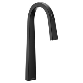Nio Matte black one-handle high arc pulldown kitchen faucet