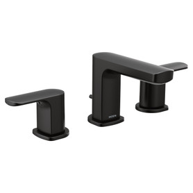 Rizon Matte black two-handle high arc bathroom faucet