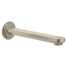 Greenfield Brushed nickel one-handle non diverter tub filler