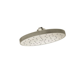Cambium Brushed nickel/polished nickel one-function 10" diameter spray head eco-performance rainshower