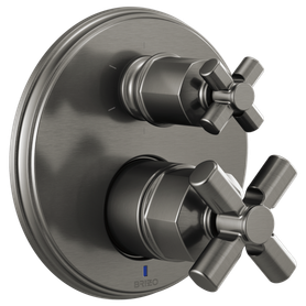 Brizo Invari(R): Pressure Balance Valve With Integrated 6-Function Diverter Trim - Less Handles