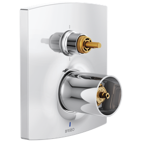 Brizo Kintsu(R): Pressure Balance Valve with Integrated 6-Function Diverter Trim - Less Handles