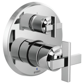 Brizo Levoir(TM): Pressure Balance Valve With Integrated 3-Function Diverter Trim - Less Handles